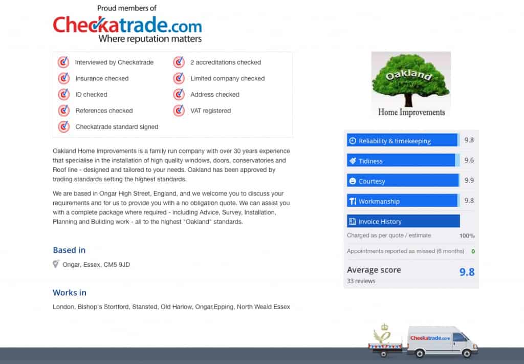 oakland checkatrade overview