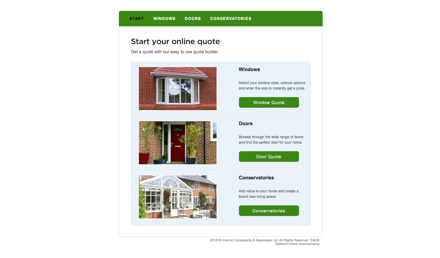 Double glazing quote