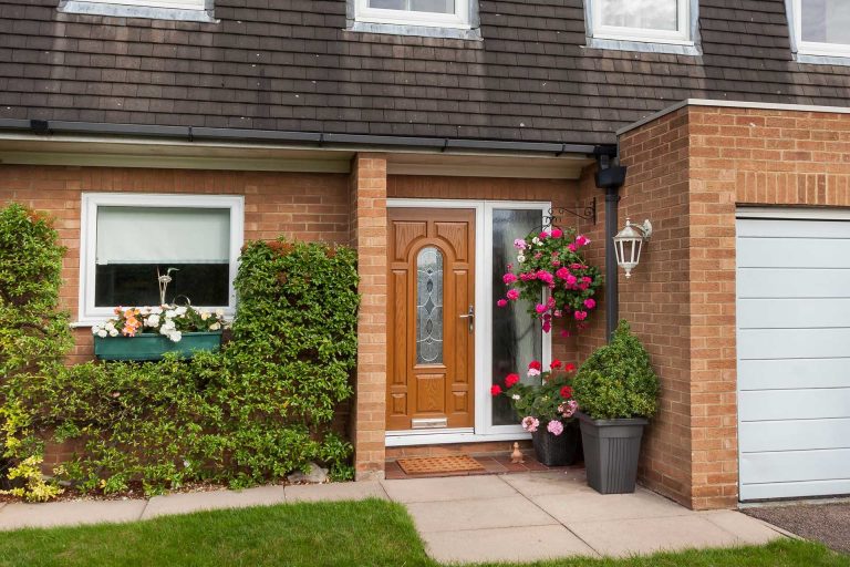 A home in Chelmsford with white uPVC windows.